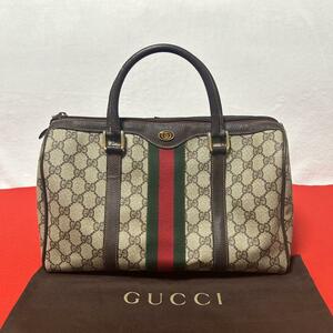 GUCCI グッチ シェリーライン ボストンバッグ GGキャンバス