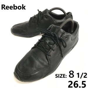 Reebok/リーボック★ウォーキングシューズ/レザースニーカー【size:8.5/26.5/black/黒】RB812PVN/sneakers/Shoes/trainers◆sJ-166