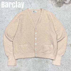 80s 90s Barclay アクリル　カーディガン　古着