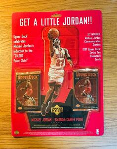 未開封　1997 Michael Jordan Get A Little Jordan Mini Standee Upper Deck New マイケルジョーダン