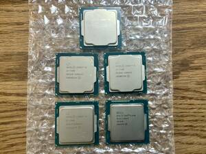 【intel Core i5 番号違い5個SET】CPU　1円スタート売り切り　ジャンク　中古　動作PC分解救出品　送料全国一律２3０円