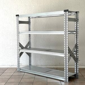 ◇ メタルシステム METALSISTEM スーパー123シリーズ スチールシェルフ 4段 4 TIER STEEL SHELF W113 D32 H107 イタリア製