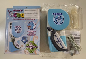 Portable Cooler 扇風機 Fan 小型ファン USB 乾電池 送料無料