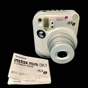 BAm075R 60 FUJIFILM instax cheki i mini 30 チェキi インスタントカメラ 説明書付き ホワイト インスタックス ミニ30