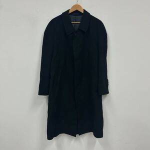 カシミヤ コート cashmere ブラック メンズ サイズL ステンカラーコート アウター a420