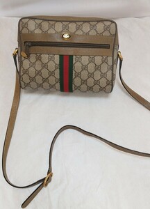 1000円スタート【良品】GUCCI オールドグッチ シェリーライン ショルダーバッグ 56.02.004 スプリーム ヴィンテージ 