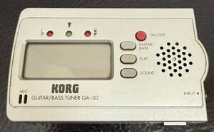 ＃4725　【中古品】KORG ギター／ベース専用チューナー GA-30　通電OK