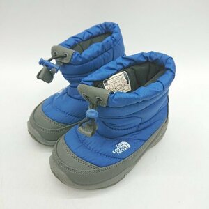 ■ THE NORTH FACE ザ ノース フェイス キッズ NFJ51481 ショート丈 ヌプシブーツ サイズ15.0 ブルー グレー メンズ E