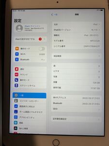 【美品】Apple iPad 5世代 Wi-Fiモデル シルバー128GB