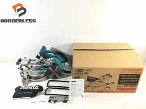 ☆未使用品☆makita マキタ 190mm 18V+18V=36V 充電式スライド丸ノコ LS714DZ 青/ブルー 本体のみ 91077