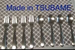 made in tsubame ツバメ8本セット フォーク小&スプーン小