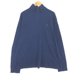 古着 ラルフローレン Ralph Lauren POLO RALPH LAUREN ESTATE RIB ハーフジップスウェットシャツ トレーナー メンズXXL相当 /eaa437231