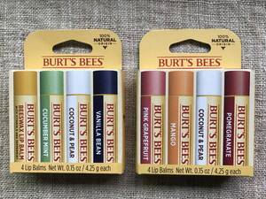 バーツビーズburt`s beesリップバームスティック 1箱4本入りx2箱合計8本未使用 A