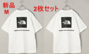 [新品] ２枚セット /　ザ ノースフェイス 半袖 カットソー Tシャツ NT32447 メンズ バック スクエア ロゴ ショートスリーブ THE NORTH FACE