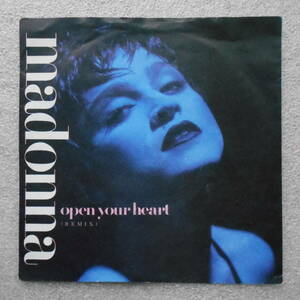 Madonna - Open Your Heart (Remix) / Lucky Star (UK 7inch) Sire W8480