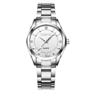 CHENXI レディース 腕時計 新品 正規品 人気品 シルバー ホワイト クォーツ ウォータープルーフ 3針 ： 日常生活防水 プレゼント