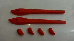 ★フラック 2.0 (アジアンフィット・XL含)用 イヤーソック・ノーズパッドセット EARSOCKS Nose Pad for Oakley FLAK2.0 / 2.0XL　RED