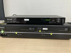 狩）【決算セール】⑤ 中古品 pineer toshiba DVDデッキ セット売り リモコンあり 20220721 (番)