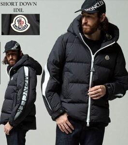 21AW　モンクレール　袖ロゴ ナイロン ダウン ジャケット　ブラック　国内正規品　MONCLER　#A2