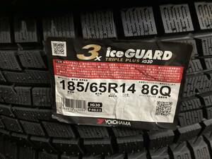 【Ⅹ－2】新品格安 　185/65R14　ヨコハマタイヤ 　スタッドレスiceGUARD 3　2016年製造１本のみ