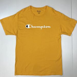 champion チャンピオン　半袖　Tシャツ　メンズ　Lサイズ　黄色　イエロー　24-106a