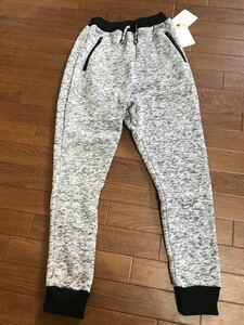 新品★裏起毛パンツグレー★140