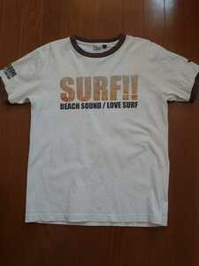 BEACHSOUND ビーチサウンド　ラメプリントTシャツ　ホワイト　S