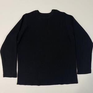 【1円スタート】サイズ3 L テアトラ TEATORA CARTRIDGE KNIT CREW ニット tt-KNIT-001-7G-DELTAPEAK セーター メンズ 男 ブラック 黒