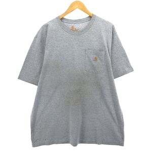 古着 カーハート Carhartt ORIGINAL FIT 半袖 ワンポイントロゴポケットTシャツ メンズXL相当 /eaa432267