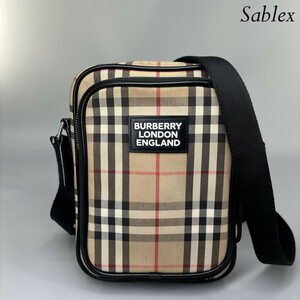 1円【極美品】BURBERRY バーバリー ノヴァチェック ショルダーバッグ メンズ チェッククロスボディバッグ 8023381/バーバリー