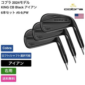 ★新品★送料無料★ コブラ Cobra KING CB Black アイアン 6本セット #5-9，PW Cobra 右用