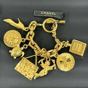 ☆1円スタート☆CHANEL ブレスレット bracelet ヴィンテージ シャネル マトラッセ クローバー ココシャネル 香水モチーフ レディース RK