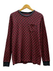 Supreme (シュプリーム) 16AW I LOVE YOU JACQUARD L/S ニット カットソー 長袖 S レッド ブラック メンズ/036