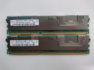 中古品★Hynix サーバー用メモリ 4GB 4Rx8 PC3-8500R-7-10-H0★4G×2枚 計8GB