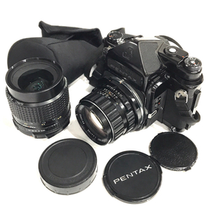 PENTAX 6×7 PENTAX67 1:4 55mm TAKUMAR/6×7 1:2.4/105 中判カメラ フィルムカメラ 光学機器 セット