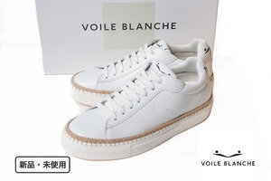 送料無料★新品｜未使用｜ボイルブランシェ｜VOILE BALANCHE｜レザースニーカー｜AMALFI｜Calfskin sneaker with raffia insert｜39