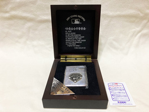 ♪未開封新品 ZIPPO 2001 ICHRO RECORD MODEL ジッポー イチロー・レコードモデル 2001個限定品シリアル入 専用木箱入り♪