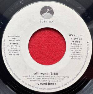 EP盤 プロモ盤ハワード・ジョーンズ / Howard Jones All I Want 7inch盤その他にもプロモーション盤 レア盤 人気レコード 多数出品。