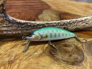 T.C.G Handmade Lures 55s No.18 ハンドメイドミノー アワビ貼り ハンドメイドルアー