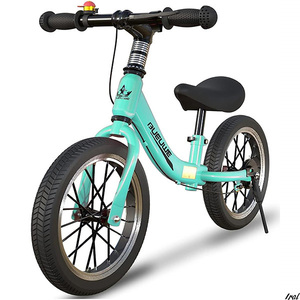 ペダルなし自転車 子供用 ランニングバイク 外乗用玩具 エアタイヤ キックバイク キッズバイク ブレーキ スタンドとポンプ付き