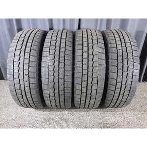 ダンロップ WINTER MAXX WM01 225/60R17 4本SET◎2019年製8分山スタッドレス◎中古 4本の溝と片に若干のシワ有◎旭川手渡し可