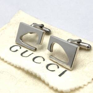 GUCCI グッチ カフス SV925 ビジネス メンズ カフリンクス カフスボタン