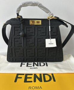 フェンディ FENDI ハンドバッグ レザー 本革 ショルダーバッグ 2WAY