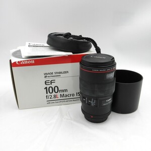 1円〜 Canon キヤノン MACRO LENS EF 100mm 1:2.8 L Macro IS USM レンズ 箱付 動作未確認 y191-3405147【Y商品】