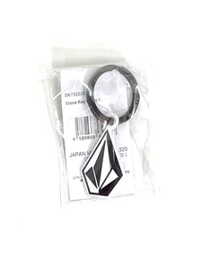 VOLCOM ボルコム D67322JDBLK② キーホルダー StoneKeyChain ストーンロゴ Logo 鉄製 チャーム アクセサリー ヴォルコム 新品即決 送料無料