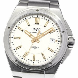 ★保証書付き【IWC SCHAFFHAUSEN】IWC インヂュニア デイト IW323906 自動巻き メンズ_716740【63】