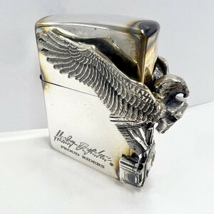 S234-M29-331 ZIPPO ジッポ オイルライター Harley Davidson PROUD RIDERS サイドウィング シルバー 1998年11月製