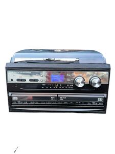 TOHSHOH ジャンク品 W-CDプレーヤー マルチプレーヤー レコード CD カセット AM/FM TCDR-186WC 