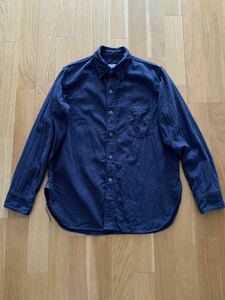 CORONA UTILITY Navy 1 Pocket Shirt コロナ ユーティリティ ネイビー ポケット シャツ フランネル Flannel POST ポスト Work ワーク