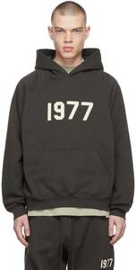 新品 (FOG) FEAR OF GOD ESSENTIALS フォグ フィア オブ ゴッド エッセンシャルズ 1977 フーディー パーカー ブラック サイズXS